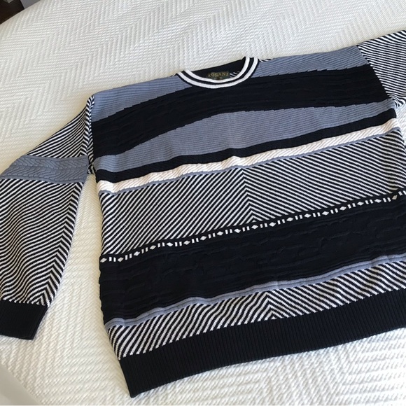 Vintage TOSANI Mens Sweater Coogi Style - Picture 3 of 17